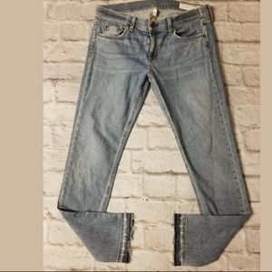 Rag & bone Dre slim boyfriend Kingston 28 frayed